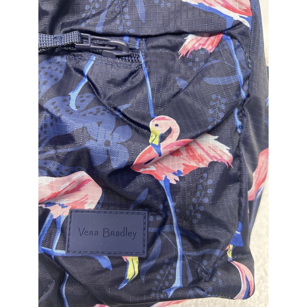 Vera Bradley Blue Pink Flamingo Party Mini Sling Backpack (JC) - Picture 2 of 8